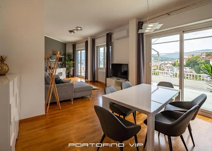 Apartment Seaview Flat By Portofinovip Ac, Parking,terrace Rapallo